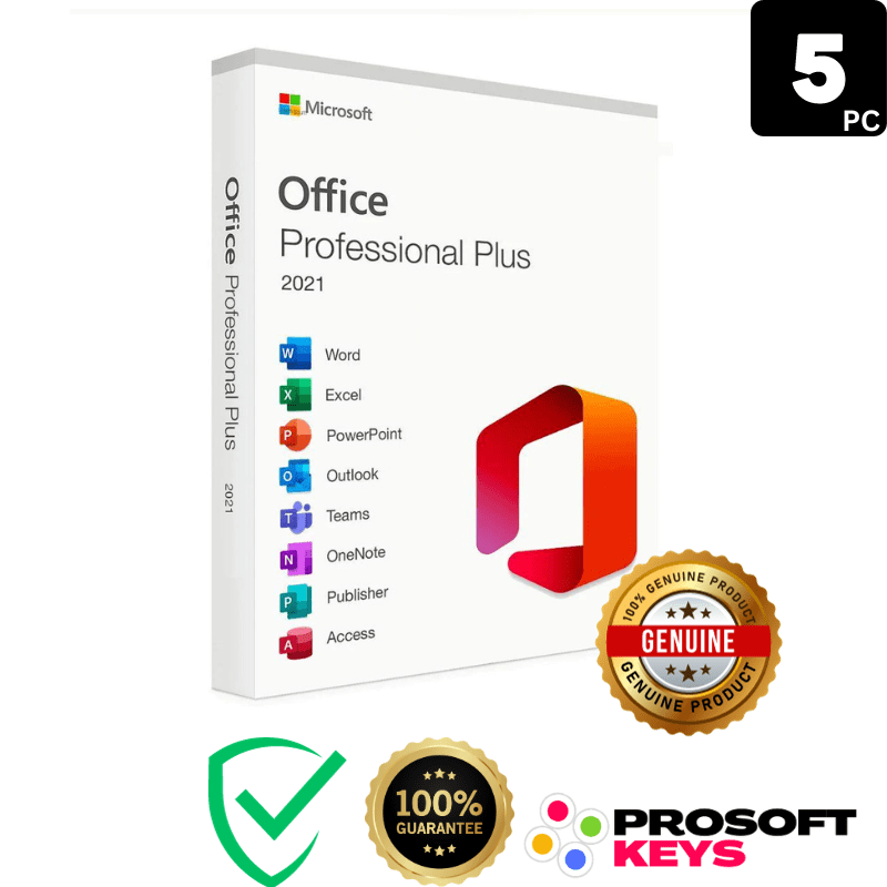 microsoft office 2021 PROFESSIONAL PLUS 5PC activation product key permanent global