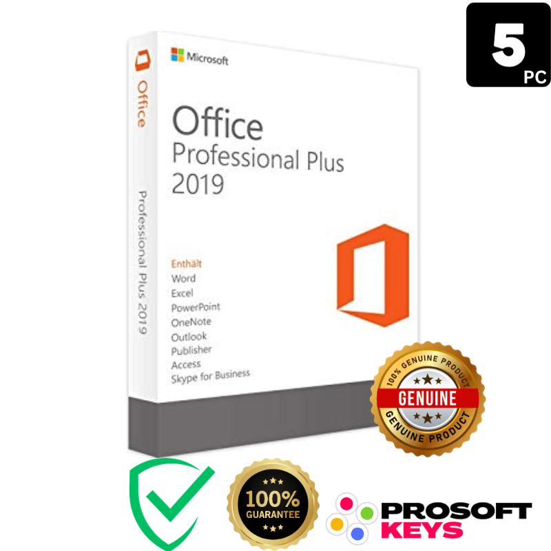 microsoft office 2019 PROFESSIONAL PLUS bind product key permanent global microsoft activation 5 PC