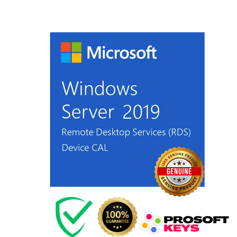 microsoft windows server 2019 remote desktop services RDS 50 device cal cals data center key global activation genuine