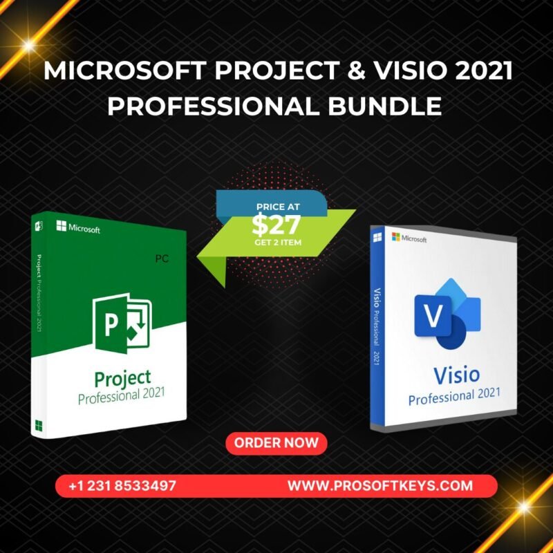 microsoft visio project professional 2021 activation key 1 pc key project management software project planning and scheduling bundle