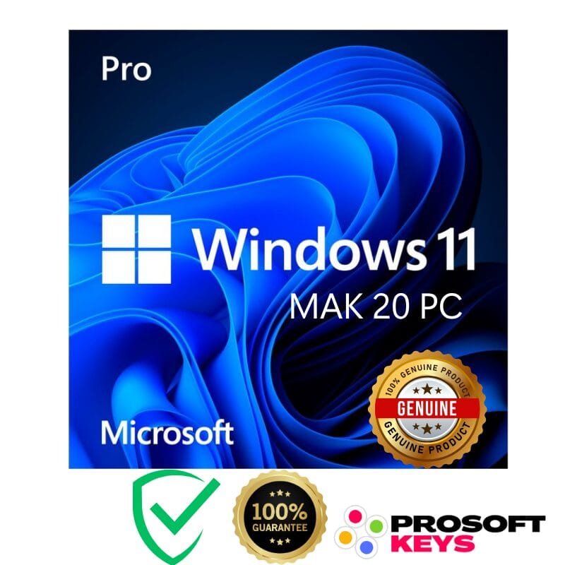 Buy Windows 11 Pro MAK 20 PC key
