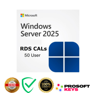 Windows Server 2025 Remote Desktop Services 50 User CAL
