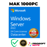 Buy Windows Server 2022 Datacenter 24 Core MAK 1000 PC