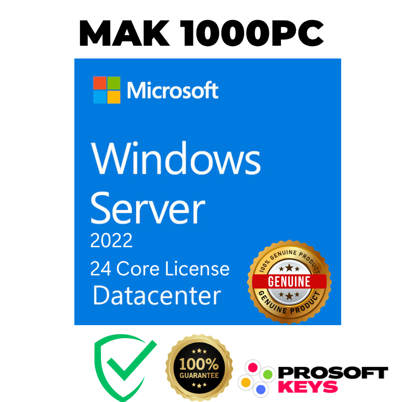 Buy Windows Server 2022 Datacenter 24 Core Volume MAK 1000 PC Buy Windows Server 2022 Datacenter 24 Core MAK 1000 PC