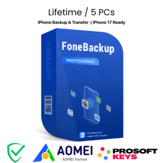 Buy AOMEI FoneBackup Pro Key | iPhone Backup - 5 PCs Lifetime