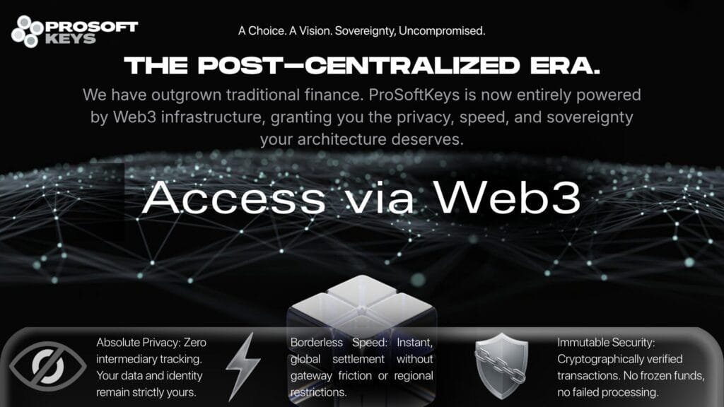 Prosoftkeys WEB 3 payments crypto