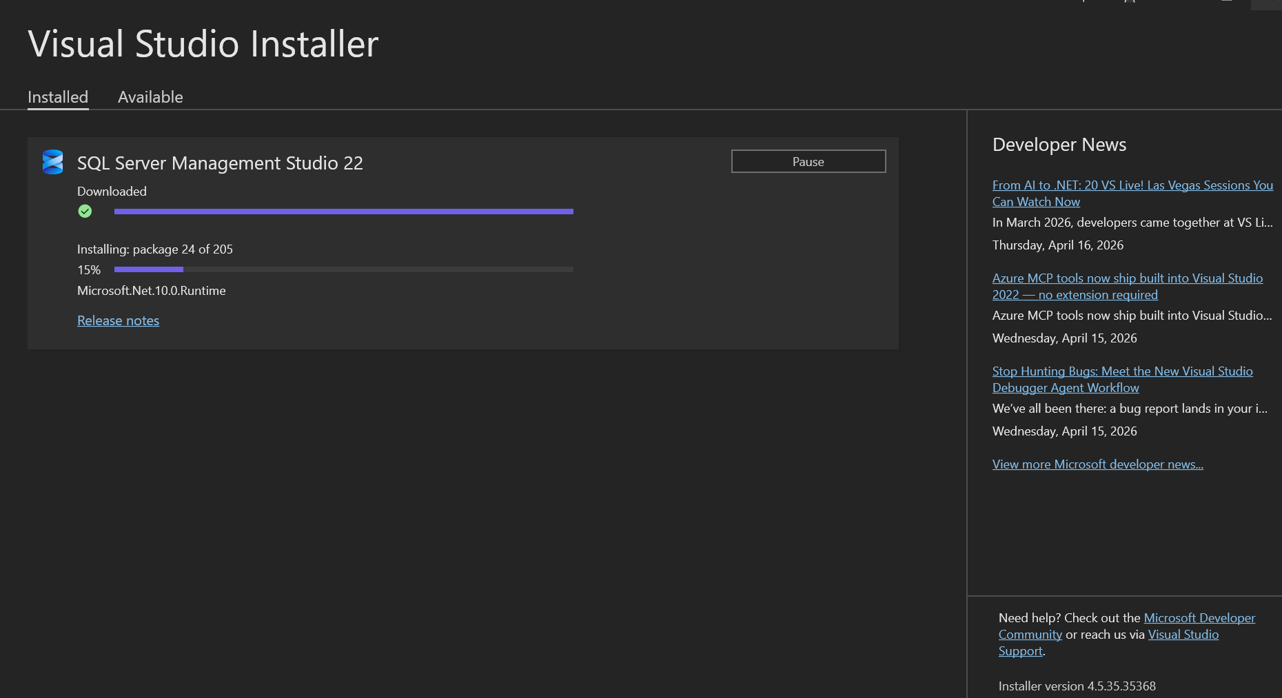 Install SQL Server Management Studio