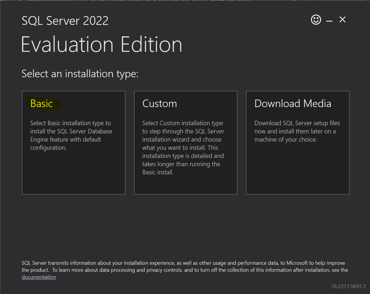 SQL server 2022 tutorial edition