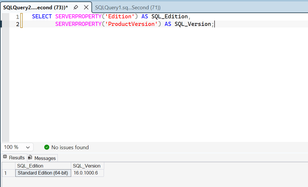 Standard edition activation
